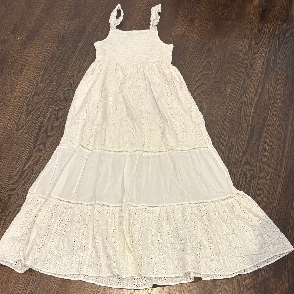 Playa Lucila Women’s White Maxi Dress Size Large